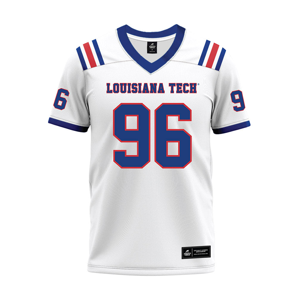 LA Tech - NCAA Football : Zion Nason - White Premium Football Jersey