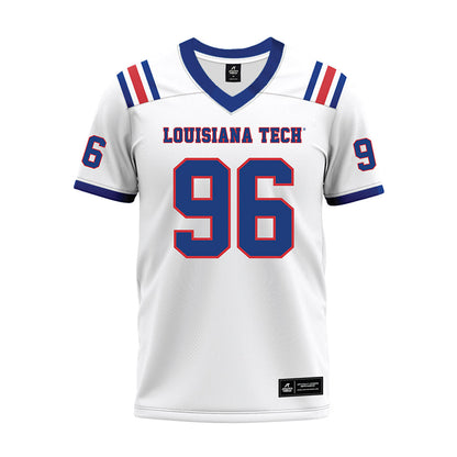 LA Tech - NCAA Football : Zion Nason - White Premium Football Jersey