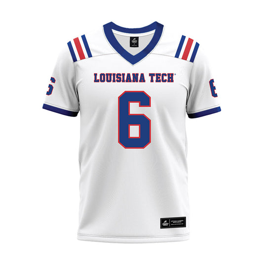 LA Tech - NCAA Football : Jakari Foster - White Premium Football Jersey-0