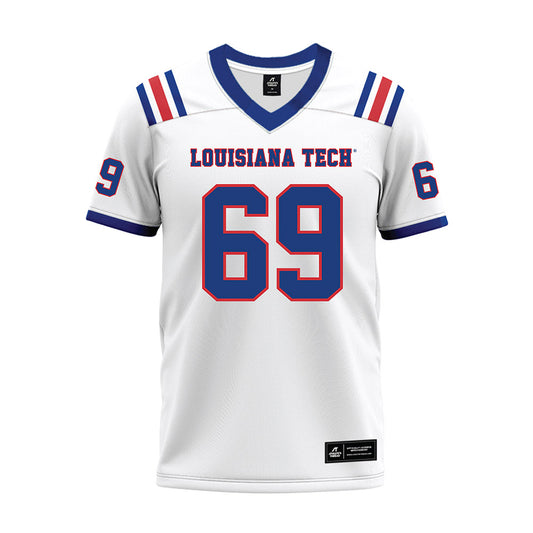 LA Tech - NCAA Football : Trent Sims - White Premium Football Jersey-0