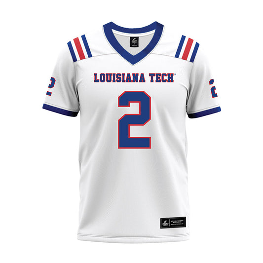 LA Tech - NCAA Football : Josh Cobbs - White Premium Football Jersey-0