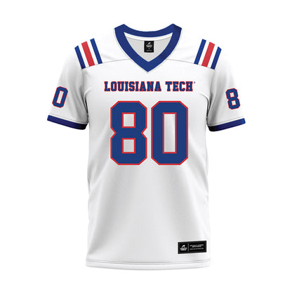 LA Tech - NCAA Football : Dane Benedix - White Premium Football Jersey-0