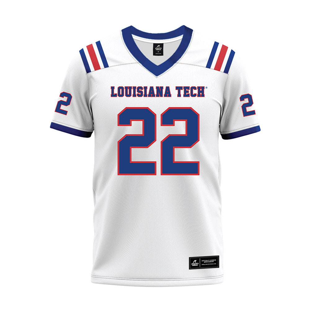 LA Tech - NCAA Football : Omiri Wiggins - White Premium Football Jersey