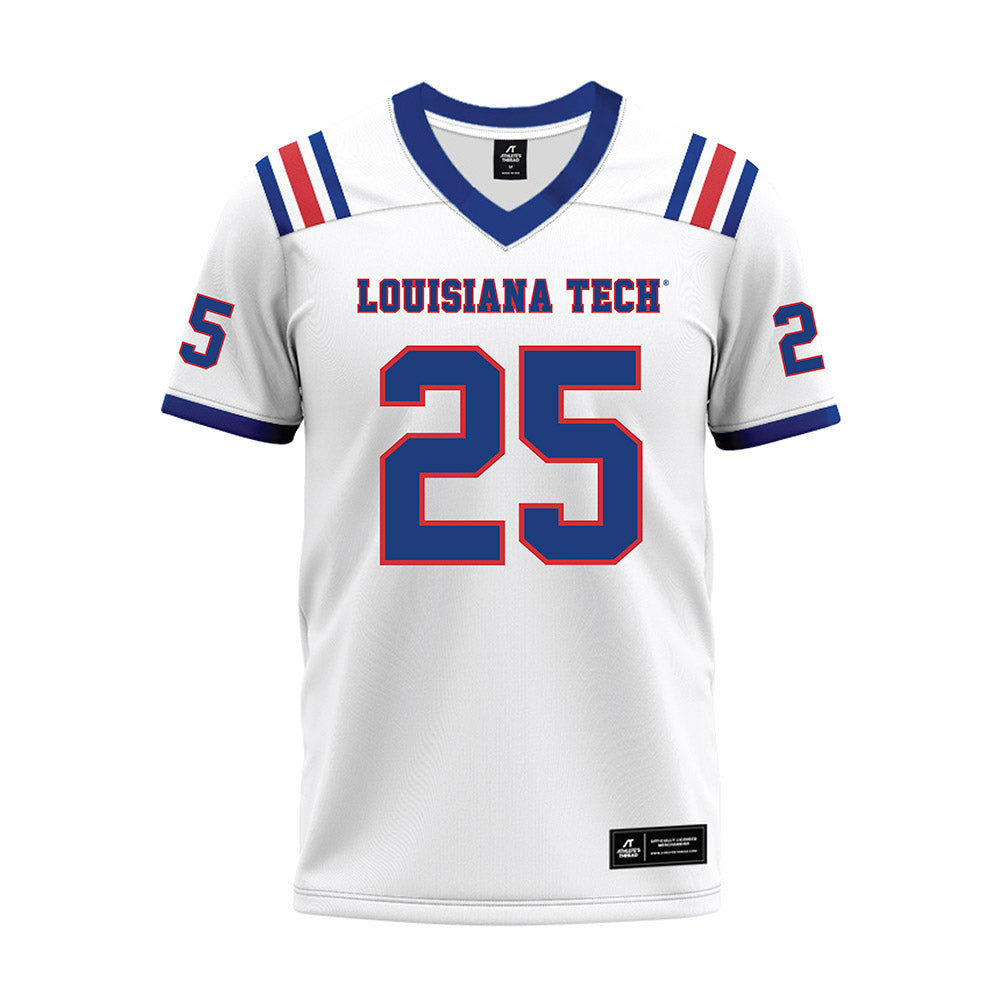 LA Tech - NCAA Football : Amani Givens - White Premium Football Jersey