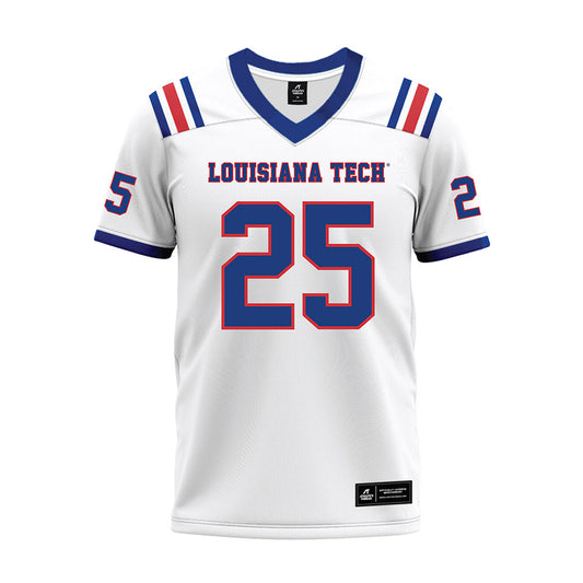 LA Tech - NCAA Football : Amani Givens - White Premium Football Jersey