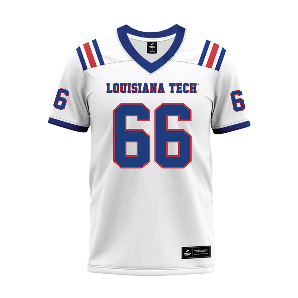 LA Tech - NCAA Football : Will Hutchens - White Premium Football Jersey-0