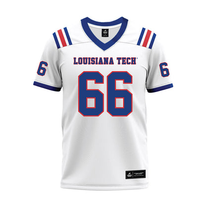 LA Tech - NCAA Football : Will Hutchens - White Premium Football Jersey-0