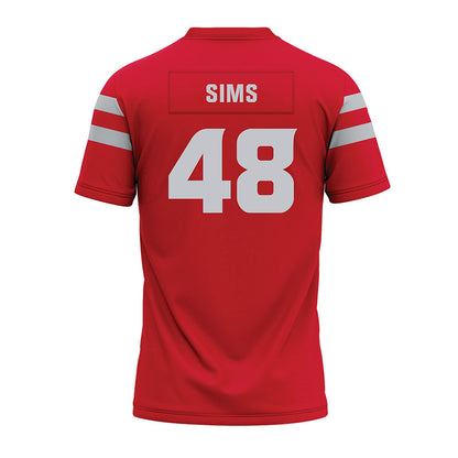 Louisiana - NCAA Football : Hunter Sims - Premium Football Jersey-1
