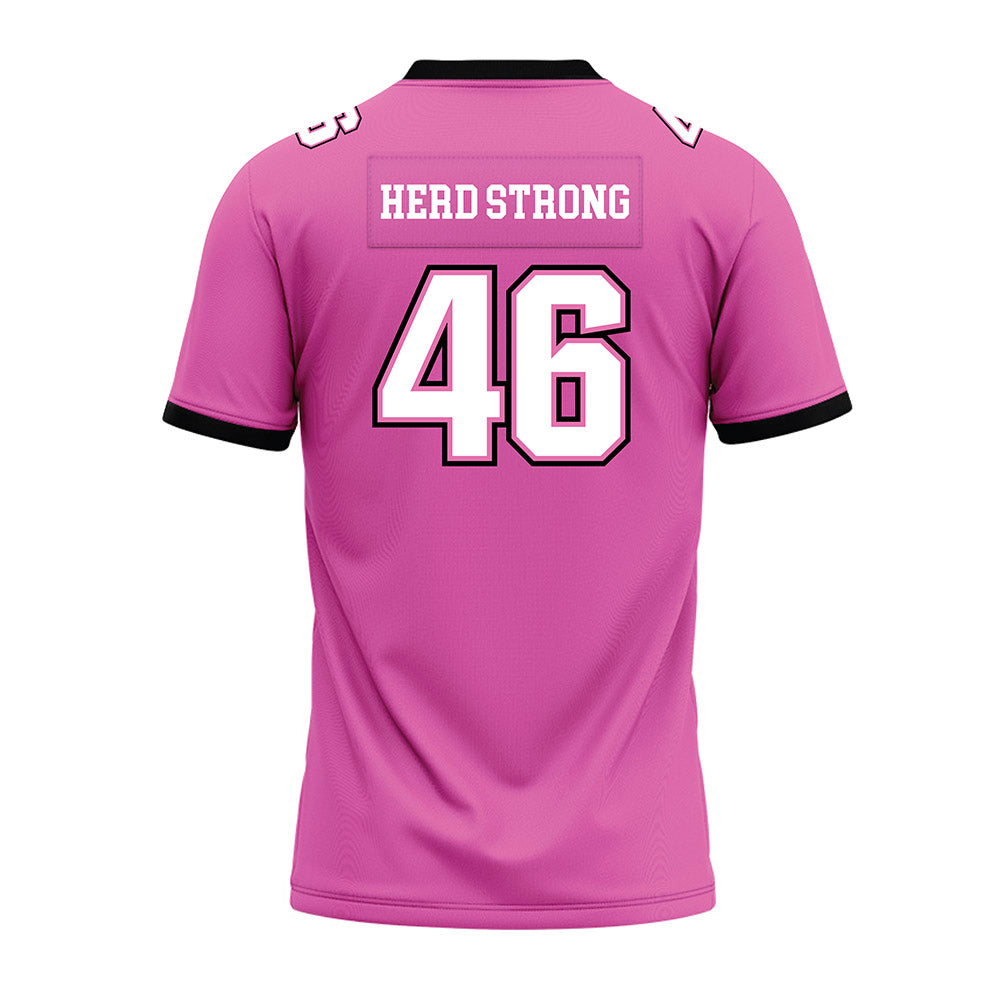 Marshall - NCAA Football : Gavin Magorien - Pink Premium Football Jersey-1