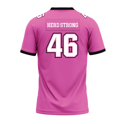 Marshall - NCAA Football : Gavin Magorien - Pink Premium Football Jersey-1