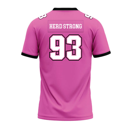 Marshall - NCAA Football : Jabari Ishmael - Pink Premium Football Jersey