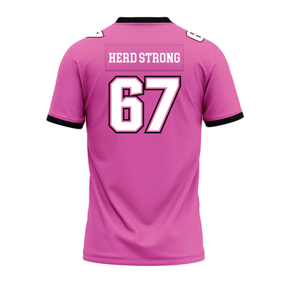 Marshall - NCAA Football : Jack Laird - Pink Premium Football Jersey-1