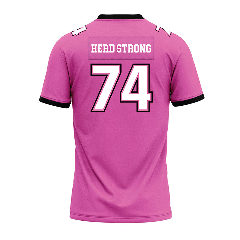 Marshall - NCAA Football : Tyler McDuffie - Pink Premium Football Jersey-1