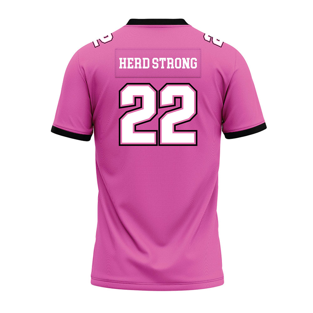 Marshall - NCAA Football : Moses Gray Jr - Pink Premium Football Jersey