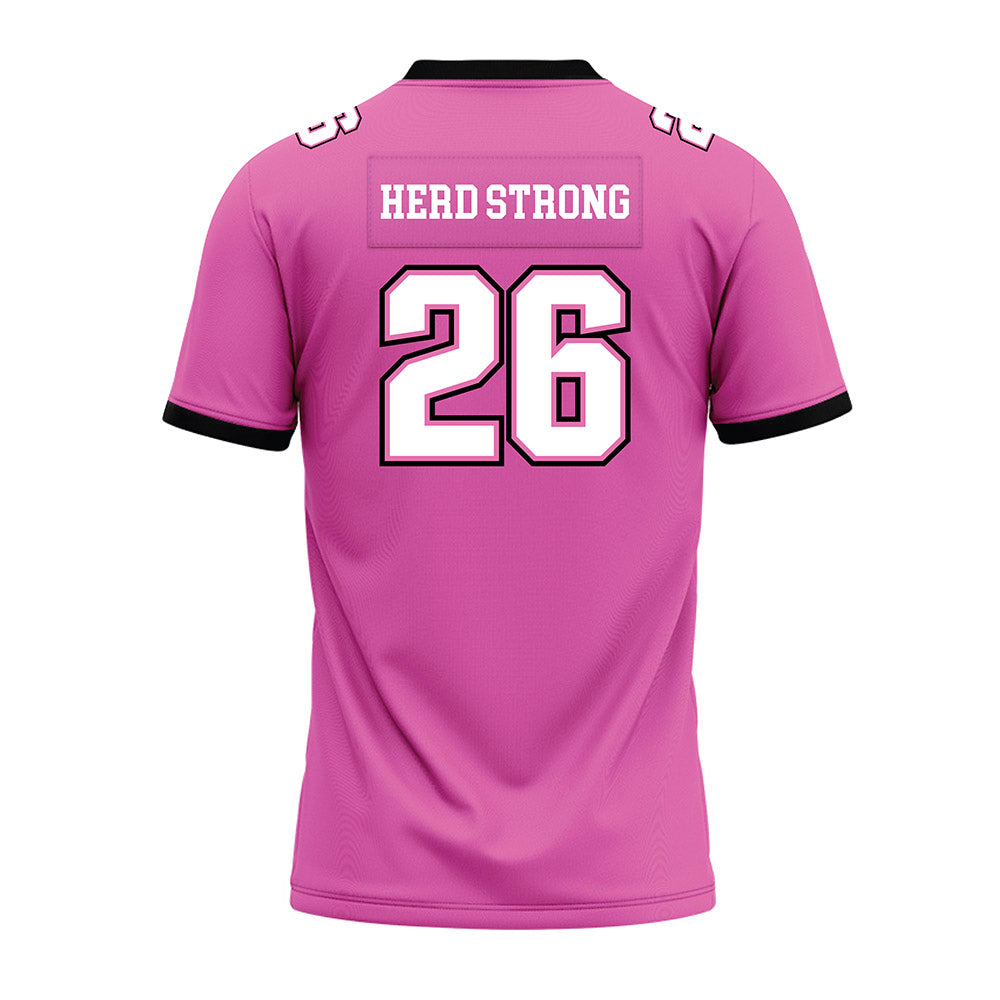 Marshall - NCAA Football : Siddiq Jackson - Pink Premium Football Jersey