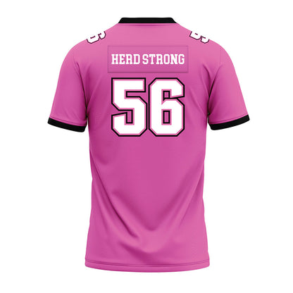 Marshall - NCAA Football : Sid Kaba - Pink Premium Football Jersey-1