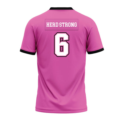 Marshall - NCAA Football : Jalil Rivera Harvey - Pink Premium Football Jersey-1
