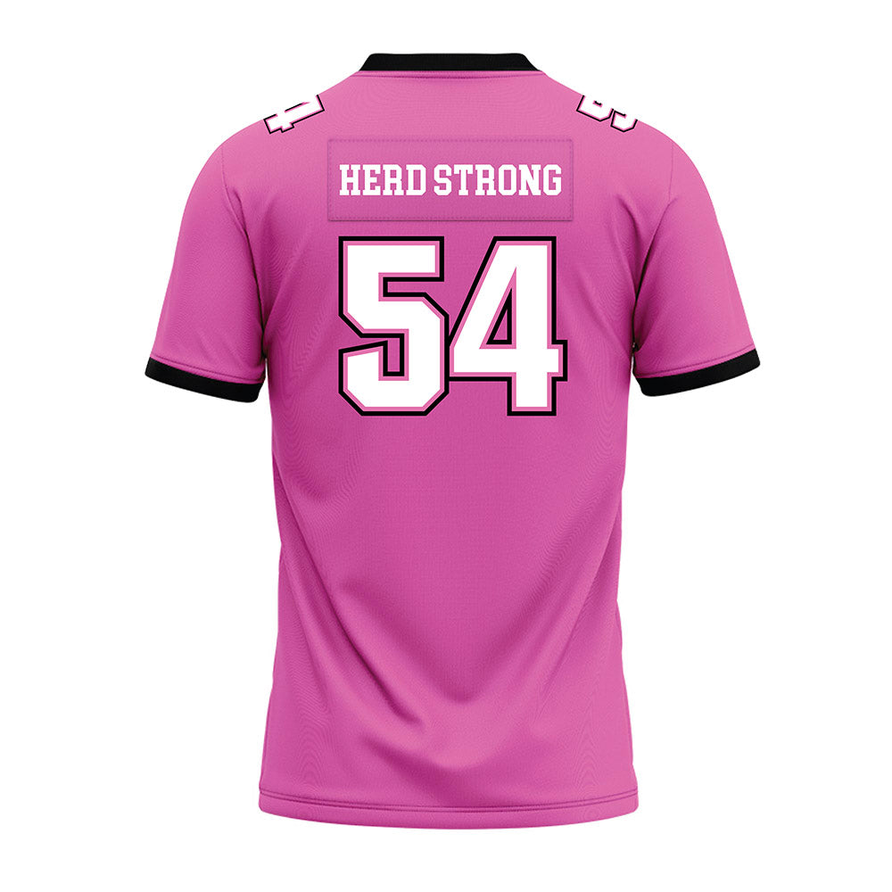 Marshall - NCAA Football : Drake Lanham - Pink Premium Football Jersey-1