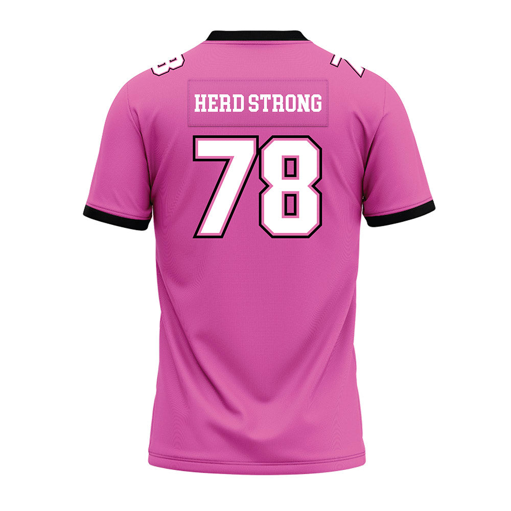 Marshall - NCAA Football : Aiden DeCorte - Pink Premium Football Jersey