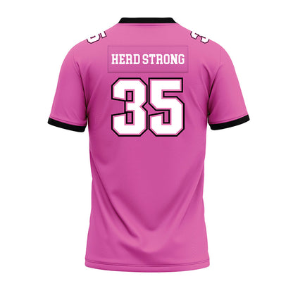 Marshall - NCAA Football : Cace Reed - Pink Premium Football Jersey-1