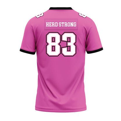 Marshall - NCAA Football : Rhett Mcgrew - Pink Premium Football Jersey-1