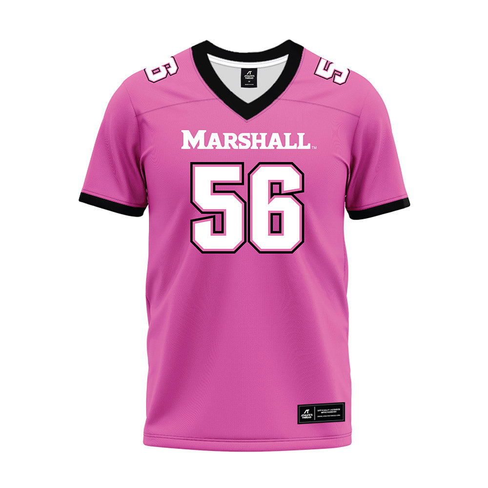 Marshall - NCAA Football : Sid Kaba - Pink Premium Football Jersey-0