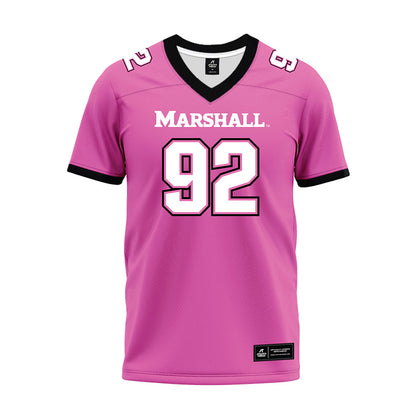 Marshall - NCAA Football : Cameron Chmura - Pink Premium Football Jersey