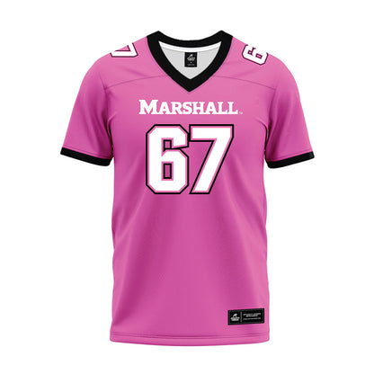 Marshall - NCAA Football : Jack Laird - Pink Premium Football Jersey-0
