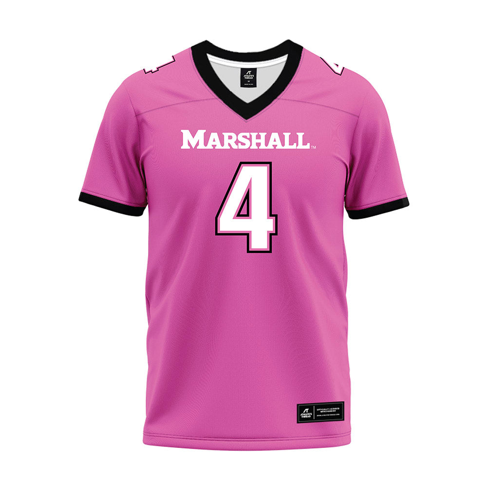 Marshall - NCAA Football : Demarcus Lacey - Pink Premium Football Jersey-0