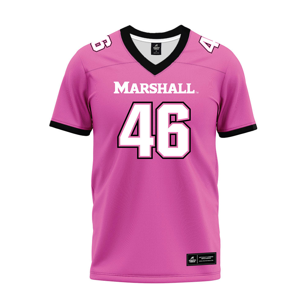 Marshall - NCAA Football : Gavin Magorien - Pink Premium Football Jersey-0