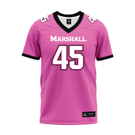 Marshall - NCAA Football : Elijah Smalls - Pink Premium Football Jersey-0