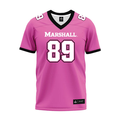 Marshall - NCAA Football : Atley Cowan - Pink Premium Football Jersey-0