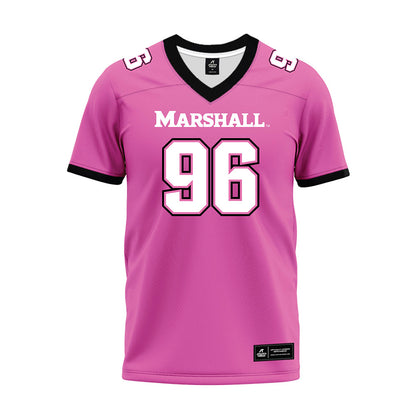 Marshall - NCAA Football : Ty Powell - Pink Premium Football Jersey-0
