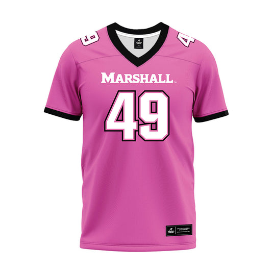 Marshall - NCAA Football : Mekhi Lockhart - Pink Premium Football Jersey-0