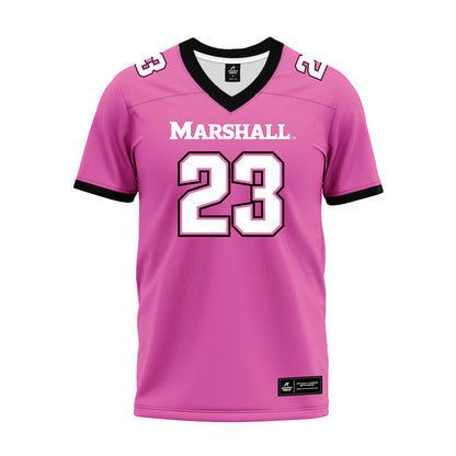 Marshall - NCAA Football : Tony Mathis - Pink Premium Football Jersey-0