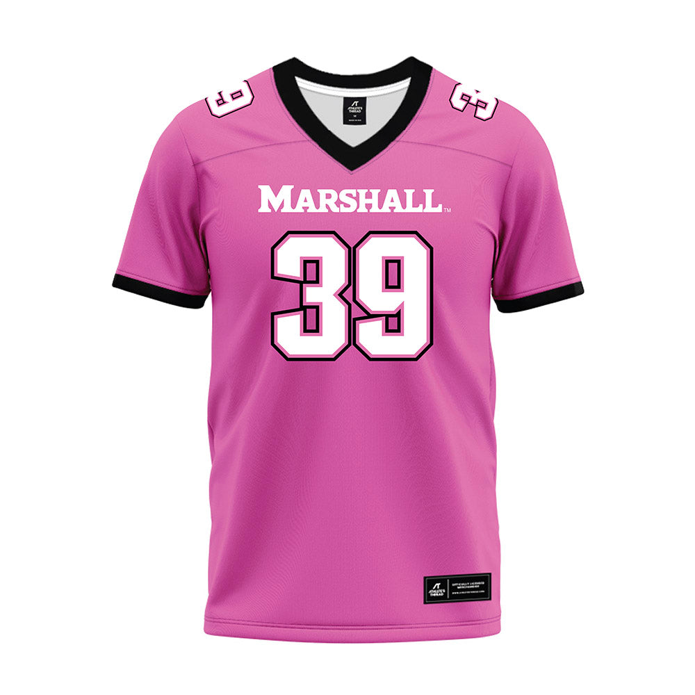 Marshall - NCAA Football : Ajani Cuevas-Gillis - Pink Premium Football Jersey-0