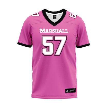 Marshall - NCAA Football : Eric Meeks II - Pink Premium Football Jersey-0