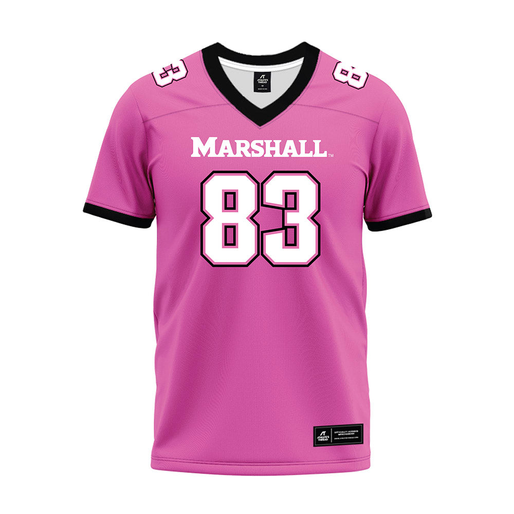 Marshall - NCAA Football : Rhett Mcgrew - Pink Premium Football Jersey-0