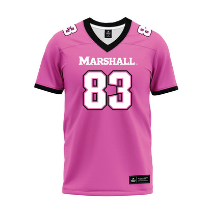 Marshall - NCAA Football : Rhett Mcgrew - Pink Premium Football Jersey-0