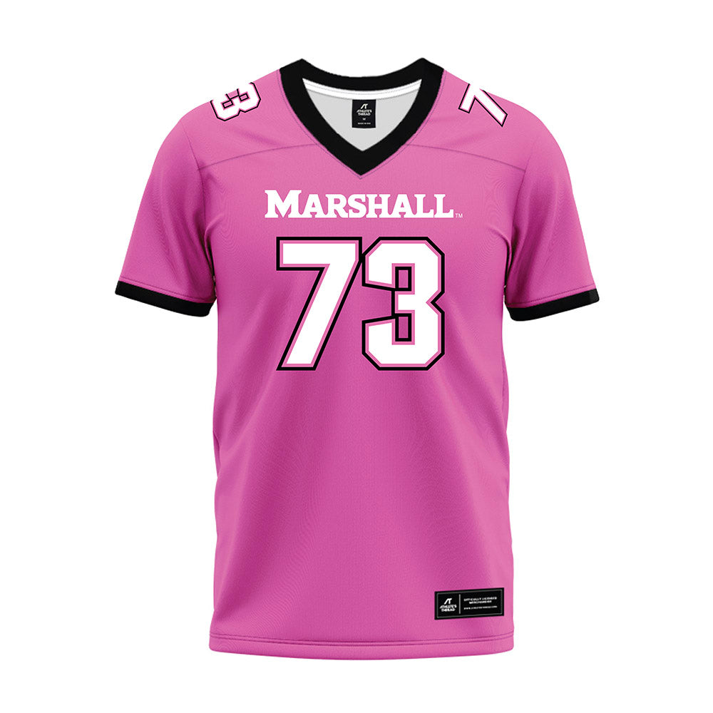 Marshall - NCAA Football : Treaden Henry - Pink Premium Football Jersey