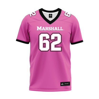 Marshall - NCAA Football : Marwan Diab - Pink Premium Football Jersey-0