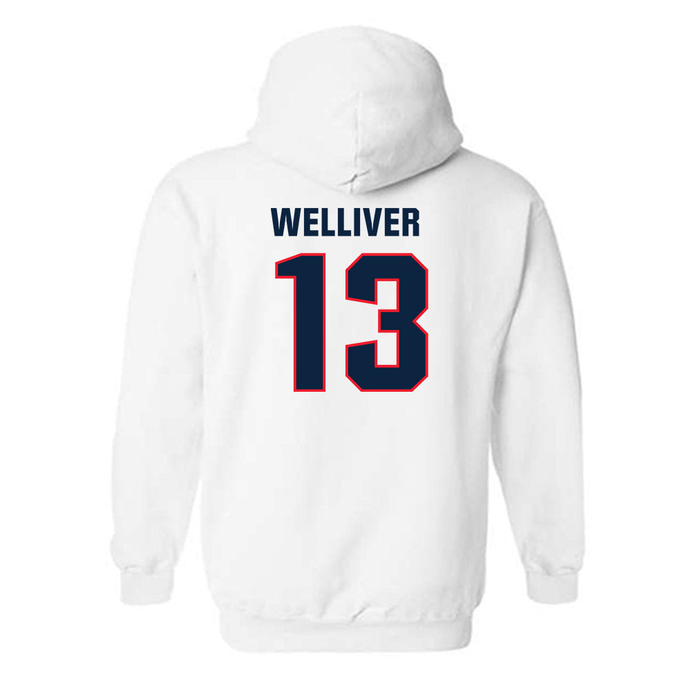 UConn - NCAA Football : Cole welliver - Classic Shersey Hooded Sweatshirt