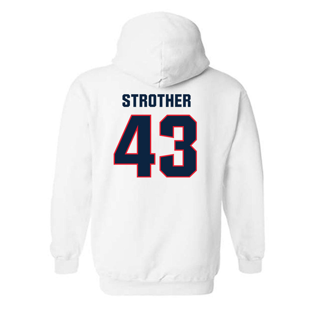 UConn - Women's Basketball Legends : Ann Strother - Classic Shersey Hooded Sweatshirt