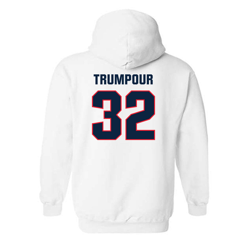 UConn - NCAA Baseball : Austin Trumpour - Classic Shersey Hooded Sweatshirt-1