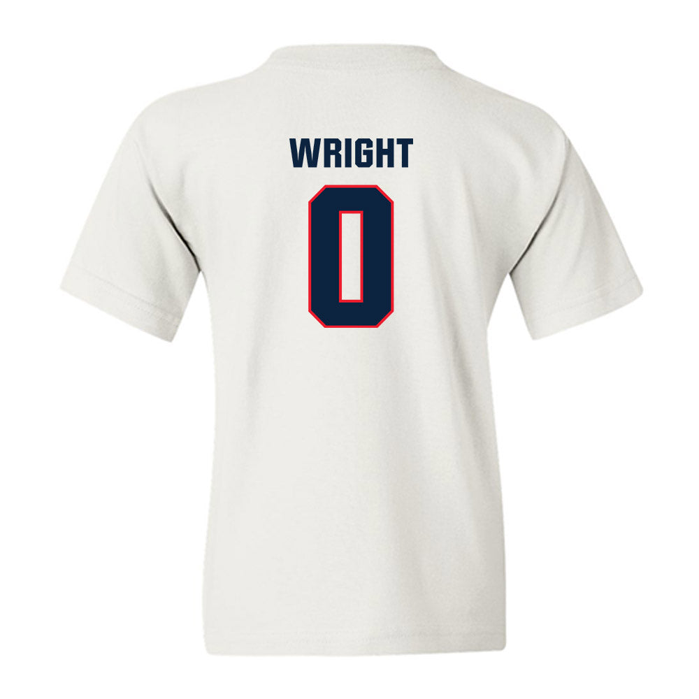 UConn - NCAA Football : Jordan Wright - Classic Shersey Youth T-Shirt-1