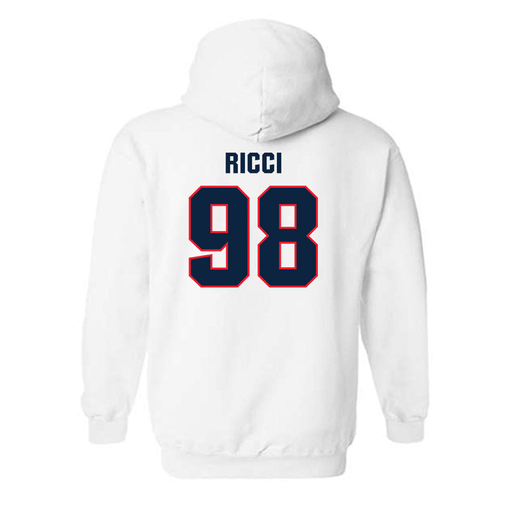UConn - NCAA Football : Leo Ricci - Classic Shersey Hooded Sweatshirt-1