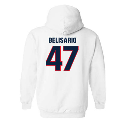 UConn - NCAA Baseball : Anthony Belisario - Classic Shersey Hooded Sweatshirt-1