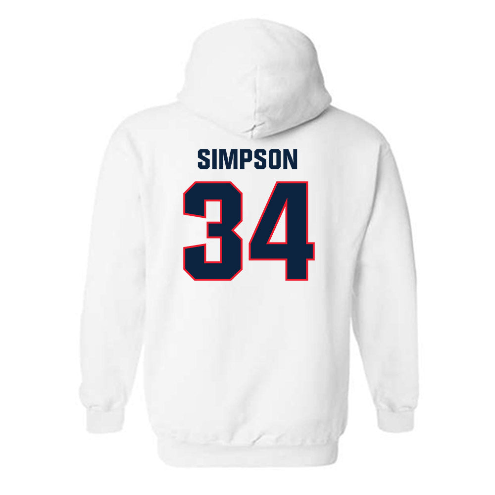 UConn - NCAA Men's Ice Hockey : Owen Simpson - Classic Shersey Hooded Sweatshirt