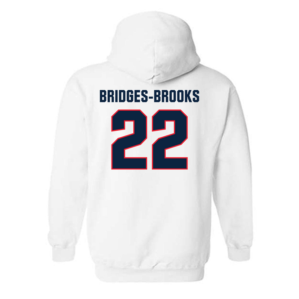 UConn - NCAA Football : Axavier Bridges-Brooks - Classic Shersey Hooded Sweatshirt-1
