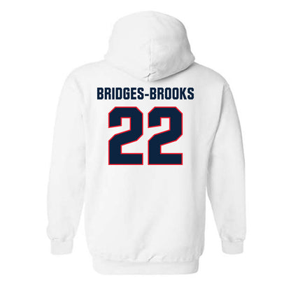 UConn - NCAA Football : Axavier Bridges-Brooks - Classic Shersey Hooded Sweatshirt-1